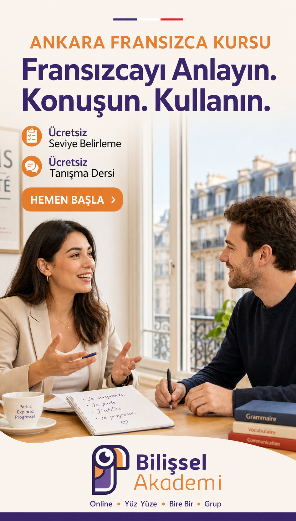 A1 Fransızca Kursu: Başlangıç Seviyesinde Neler Öğrenilir?